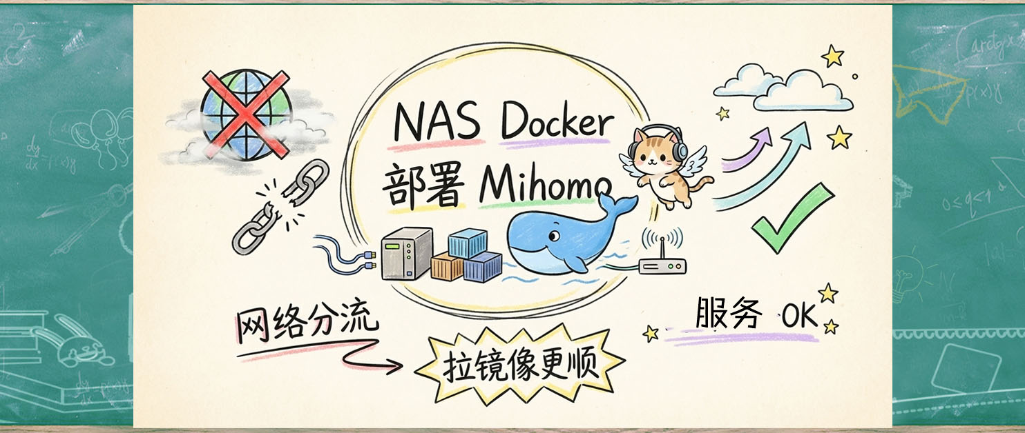 NAS完全体，系统级魔法～Docker部署Mihomo核心。
