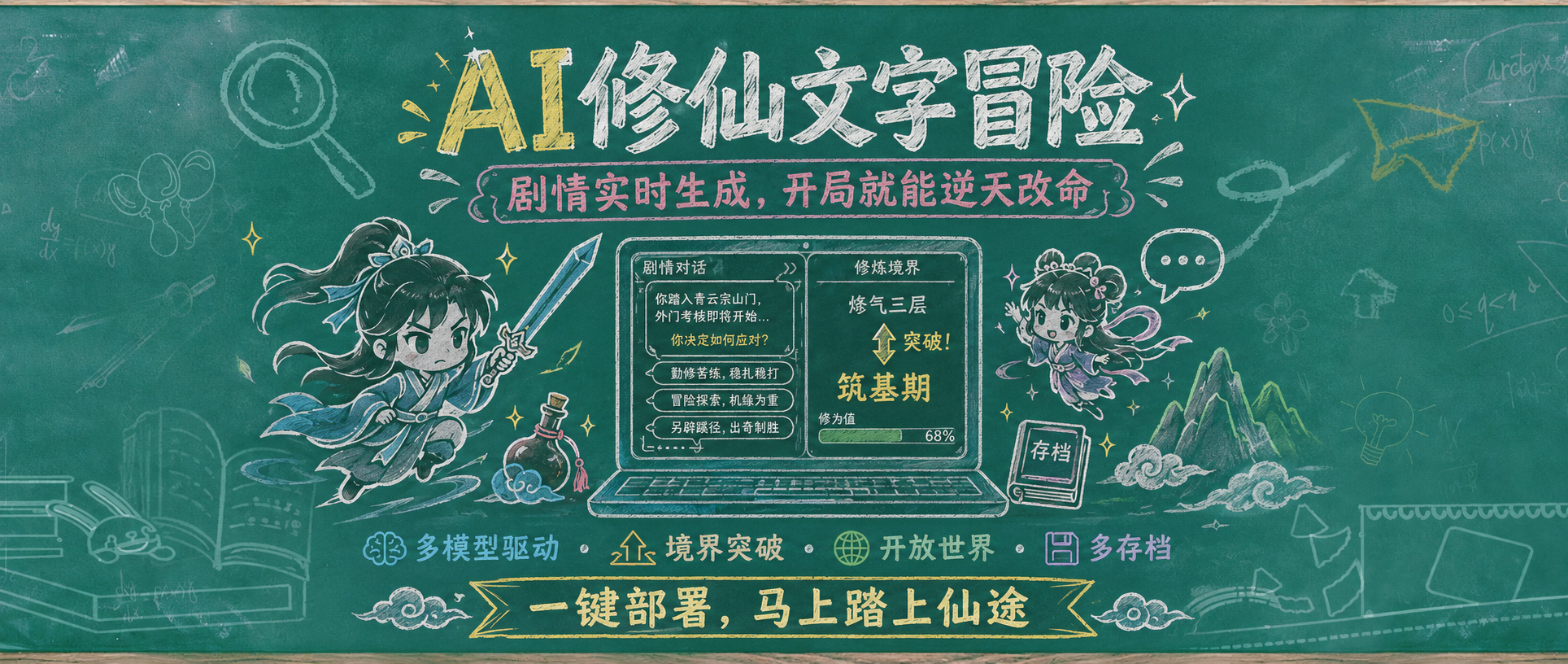 NAS 上也能修仙？《太吾绘卷》还没来得及玩，我先用 NAS 搭了个 AI 修仙世界