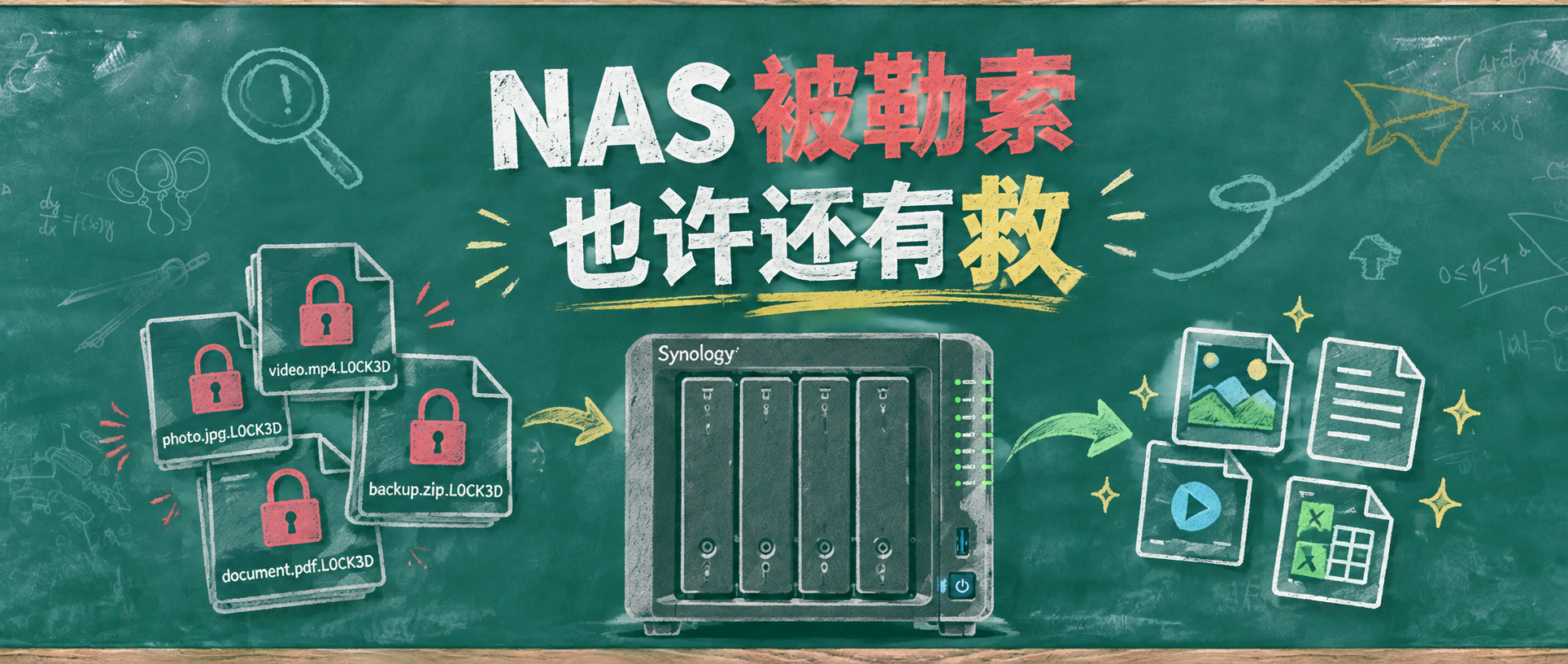 全网群晖NAS被勒索中招。千万别乱动，也许还有救！